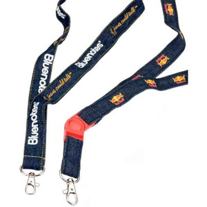 Denim Lanyards, Custom Imprinted With Your Logo!