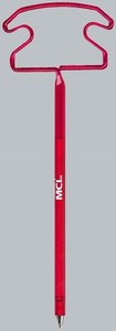 Custom Printed Desk Phone Bent Shaped Pens