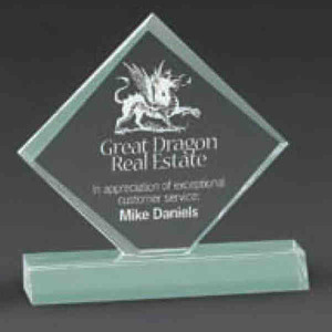 Diamond Shaped Awards, Customized With Your Logo!