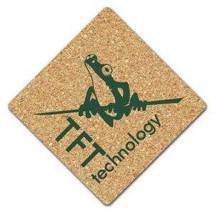 Diamond Shaped Cork Coasters, Custom Printed With Your Logo!