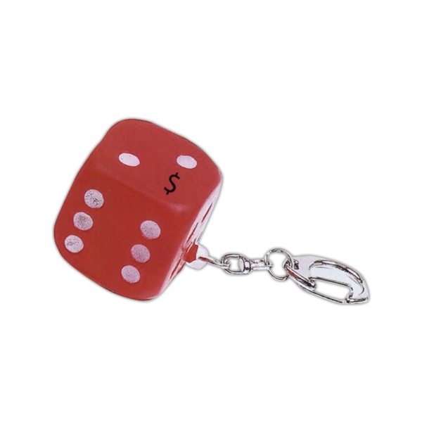 Lucky Dice Key Chains, Custom Imprinted With Your Logo!