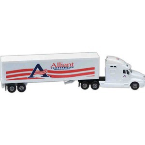 Die Cast Conventional Semis with Trailers, Custom Imprinted With Your Logo!