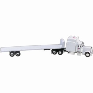 Die Cast Peterbilts with Flatbed Trailers, Custom Printed With Your Logo!
