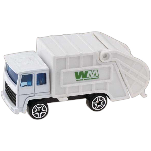 Die Cast Trash Trucks, Custom Imprinted With Your Logo!