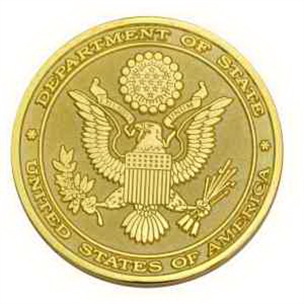 Brass Medallions, Custom Imprinted With Your Logo!