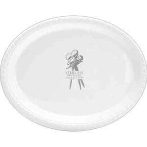 Disposable Plastic Plates, Customized With Your Logo!