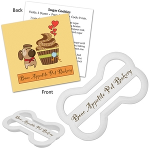 Dog Bone Shaped Cookie Cutters, Custom Imprinted With Your Logo!