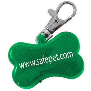 Dog Bone Shaped Pet Collar Reflectors, Custom Imprinted With Your Logo!