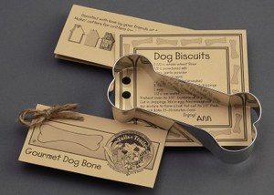 Custom Imprinted Dog Bone Stock Shaped Cookie Cutters