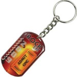 Custom Printed Dog Tag Key Chains