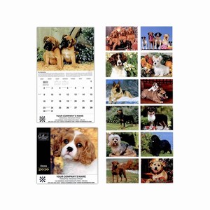 Dogs Wall Calendars, Custom Decorated With Your Logo!