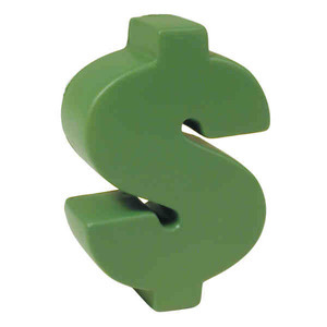Dollar Sign Stress Relievers, Customized With Your Logo!