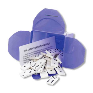 Dominos To Go Sets, Custom Imprinted With Your Logo!