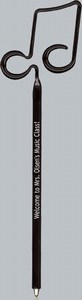 Custom Printed Double Music Note Bent Shaped Pens