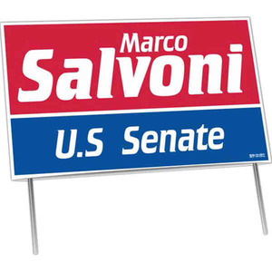 Double Sided Yard Political Election Campaign Signs, Custom Designed With Your Logo!