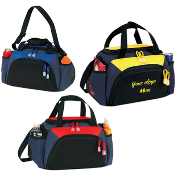 Canadian Manufactured Dual Lunch Duffel Bags, Custom Made With Your Logo!