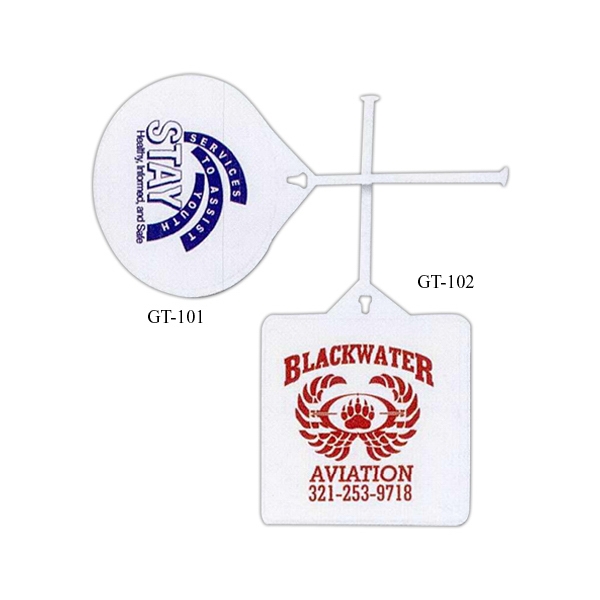 3 Day Service Square Golf Bag Tags, Custom Designed With Your Logo!