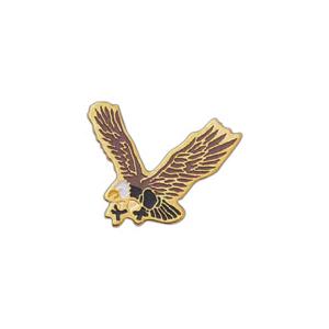 Custom Printed Eagle Mascot Pins