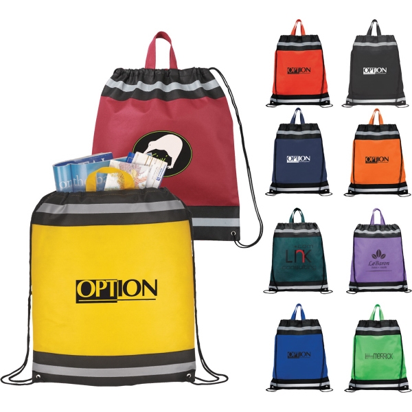 Heavy Duty Drawstring Backpacks, Custom Printed With Your Logo!