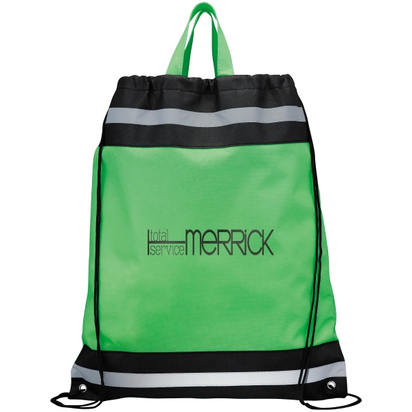 1 Day Service Heavy Duty Drawstring Backpacks, Personalized With Your Logo!