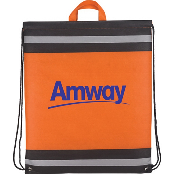 1 Day Service Emergency Drawstring Backpacks, Custom Imprinted With Your Logo!