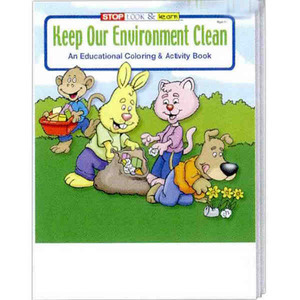 Earth Day Holiday Coloring Activity Books, Custom Printed With Your Logo!