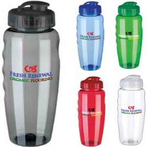 Eco Friendly Clear Poly Water Bottles, Custom Imprinted With Your Logo!