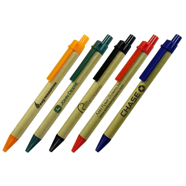 Recycled Material Pens, Custom Printed With Your Logo!