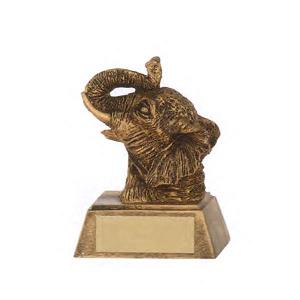 Elephant Mascot Awards, Custom Engraved With Your Logo!