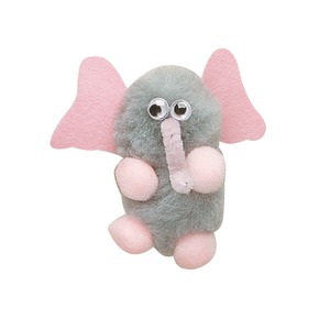 Republican Campaign Elephant Pom Pom Fuzzy Creatures, Custom Printed With Your Logo!