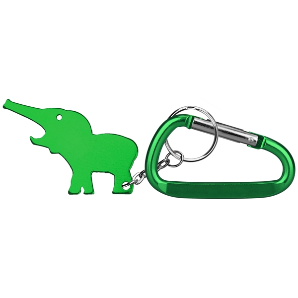 Elephant Shaped Key Chains, Custom Printed With Your Logo!