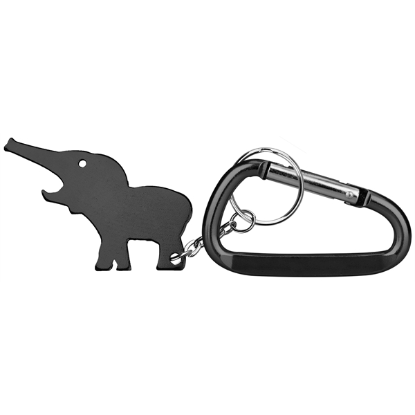 Elephant Shaped Key Chains, Custom Printed With Your Logo!