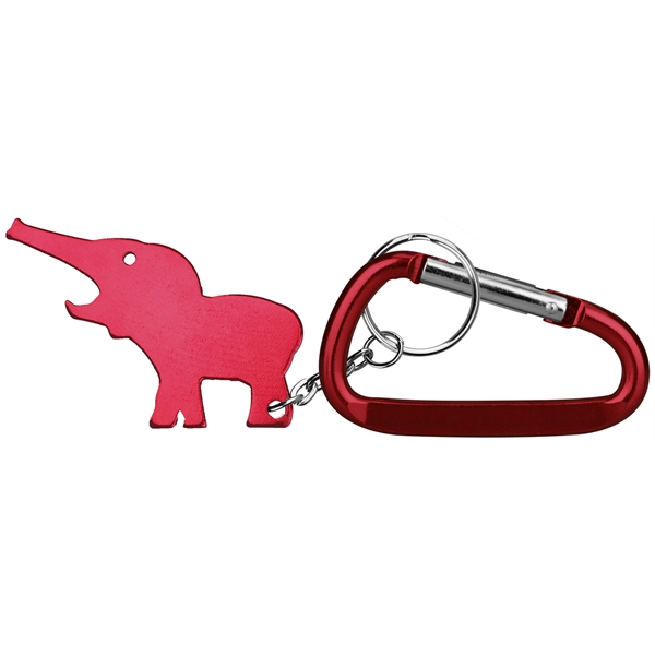 Elephant Shaped Key Chains, Custom Printed With Your Logo!
