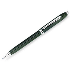 Emerald Colored Townsend Cross Pens, Custom Decorated With Your Logo!