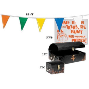 Empty Plastic Treasure Chests, Custom Made With Your Logo!