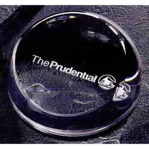 Essentials Round Shaped Desk Container Crystal Gifts, Custom Printed With Your Logo!