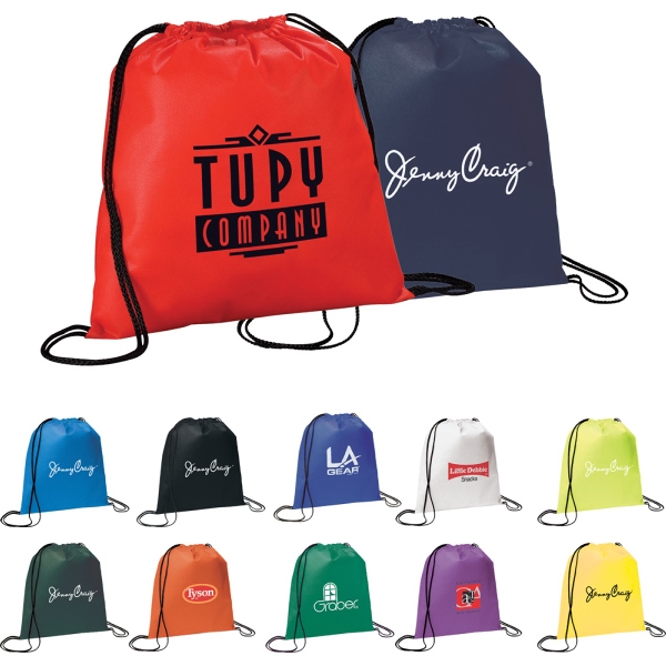 Non Woven Drawstring Backpacks, Custom Printed With Your Logo!