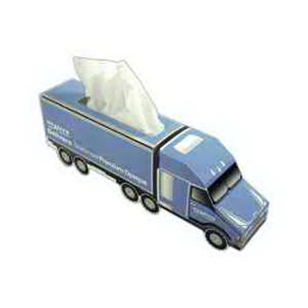 Semi Truck Shaped Tissue Boxes, Customized With Your Logo!