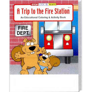 Fire Department Coloring and Activity Books, Personalized With Your Logo!