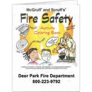 Fire Safety Activity Books, Personalized With Your Logo!