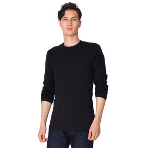 Custom Printed American Apparel Fitted Long Sleeve T-Shirts For Men