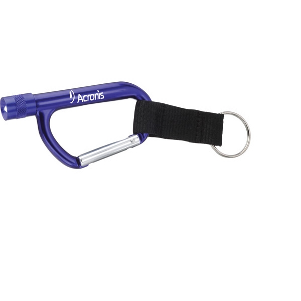 Carabiners with Flashlight, Custom Printed With Your Logo!