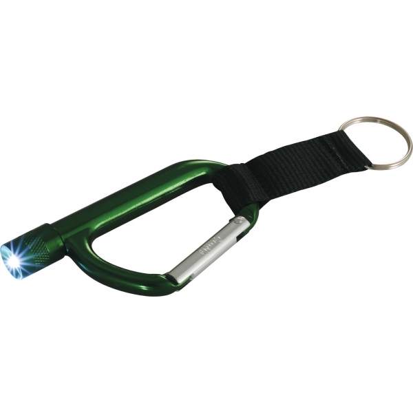 1 Day Service Carabiners with Lights and Compasses, Custom Designed With Your Logo!