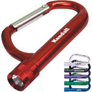 Flashlight Carabiners, Custom Printed With Your Logo!