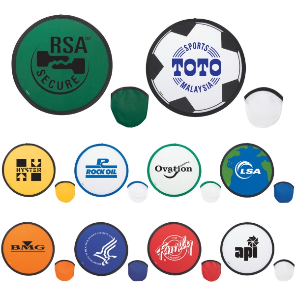 Nylon Flying Discs, Custom Printed With Your Logo!