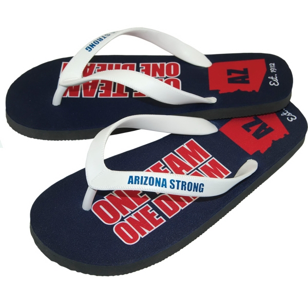 Camouflage Flip Flop Sandals, Custom Imprinted With Your Logo!