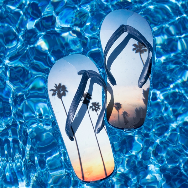 Colorful Sandal Flip-Flops, Custom Imprinted With Your Logo!