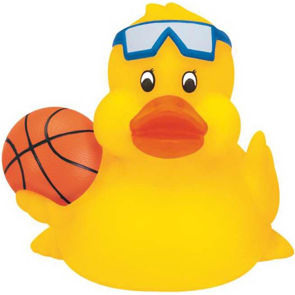 Basketball Rubber Ducks, Custom Imprinted With Your Logo!