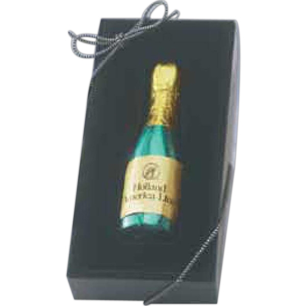 Chocolate Champagne Bottle Weddng Favors for Guests, Custom Printed With Your Logo!