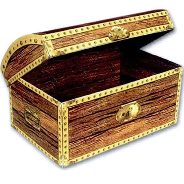 Foldable Treasure Chests, Custom Imprinted With Your Logo!